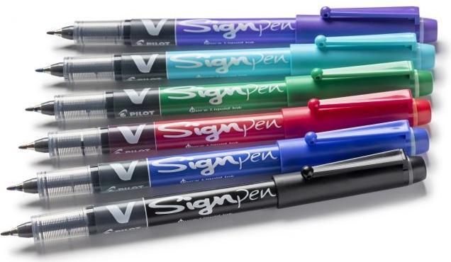 Immagine prodotto Pilot V-Sign Pen 0,6 mm SW-VSP-BL blu (Blu, 1 x)