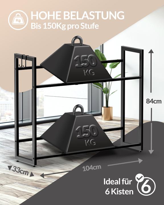 Produktbild Heldenwunder Getränkekistenregal, Schwarz