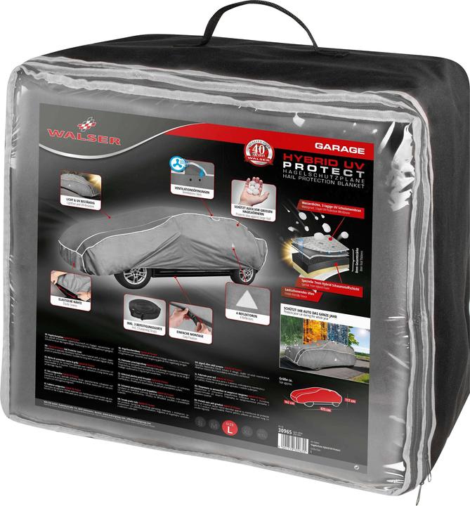Actual product image Walser Car Hail Protection Tarpaulin Hybrid UV Protect, Hail Protection Garage Size L