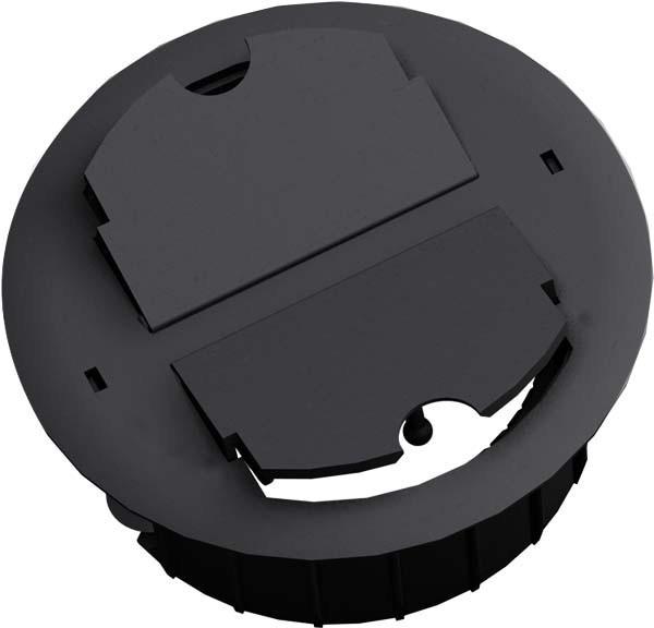 Produktbild Bachmann Exit Point schwarz RAL9005 Kabeldurchlass fur Hohlböden schwarz