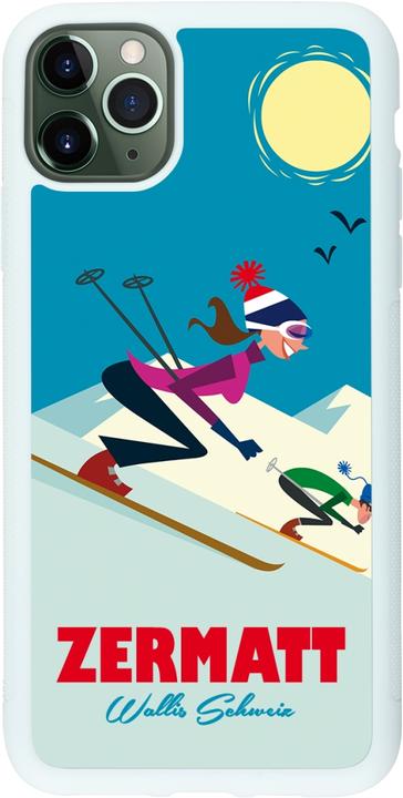 Image du produit PhoneLook Coque Silicone rigide blanc Zermatt Ski Downhill (Apple iPhone 11 Pro Max)