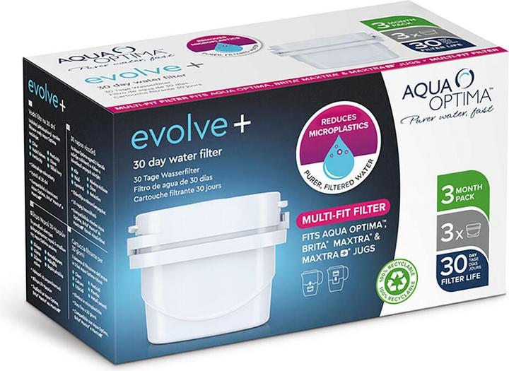 Aqua Optima Filter für Karaffe Single Life Evolve (3 Stück) (3 x)