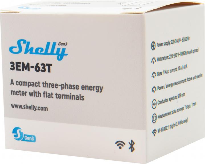 Productafbeelding Shelly 3EM-63T Gen3