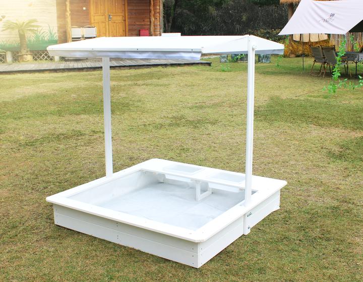 Immagine prodotto Wondermake Design-Sandkasten "solarca2" mit Spielwannen u. Abdeckung, Fichte