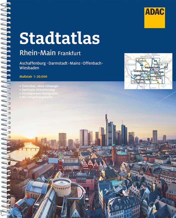 Produktbild ADAC Stadtatlas Rhein-Main/Frankfurt
