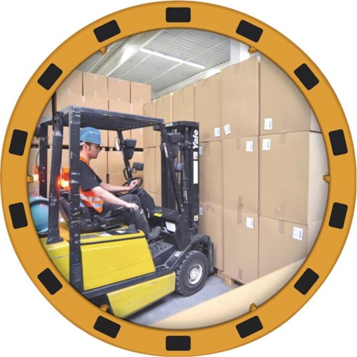 Produktbild Dancop Sicherheits-/Verkehrsspiegel H710xB710mm D.600mm Acryl ca110Grad-Blickwinkel 15m (Ø 60 cm)