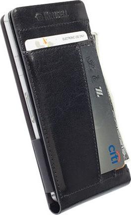 Produktbild Krusell Kalmar WalletCase MfX - Flip-Tasche für Mobiltelefon - Leder - schwarz - für Sony XPERIA Z3 (Sony Xperia Z3 Compact)