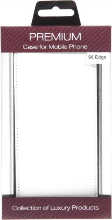 Immagine prodotto OEM Custodia Flip Slim in pelle per Galaxy S6 Edge - Bianco (Samsung Galaxy S6 Edge)