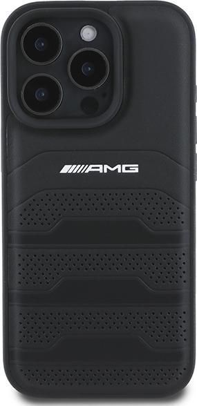 Produktbild Mercedes AMG AMHCP16LGSEBK iPhone 16 Pro 6.3" czarny/black hardcase Leather Debossed Lines Black Logo (Apple iPhone 16 Pro)