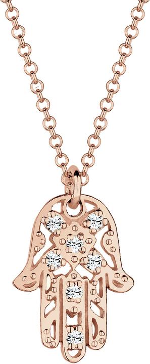 Elli Hamsa Hand (925er Sterling Silber, Glaskristall)