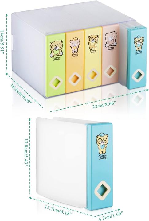 Actual product image AhfuLife CD/DVD/Blu-ray storage boxes