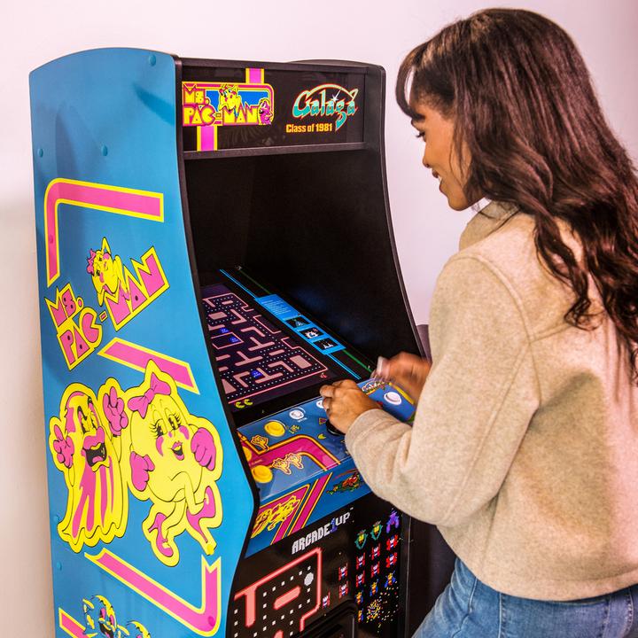 Actual product image Arcade1Up - Ms. Pac-Man vs Galaga - Class of 81 - Deluxe Arcade Machine