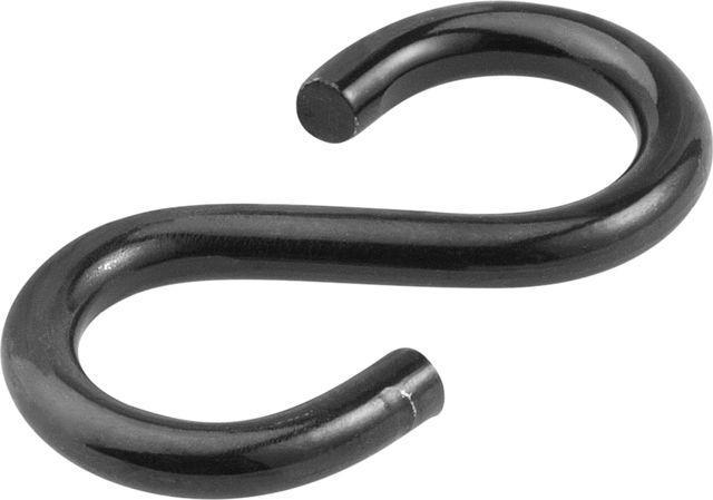 BestaPac Haken S-Form geschwärzt 35mm