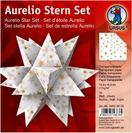 Actual product image Ursus Paper decoration Aurelio star gold