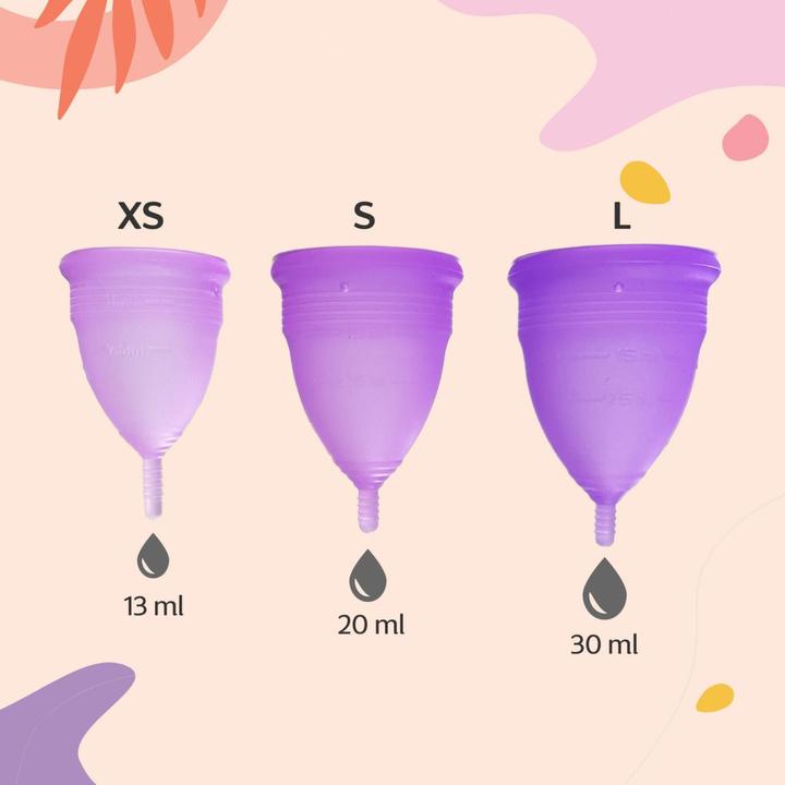 Actual product image Femora Menstrual cup + steriliser Period cup Menstrual cup (XS)
