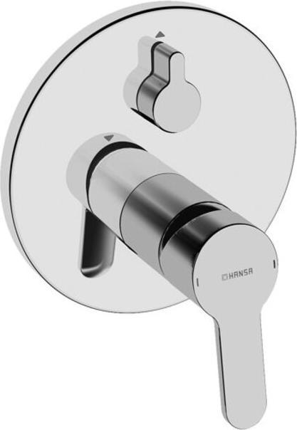 Produktbild Hansa Hansaprimo Wannen- und Brausearmatur, Fertigmontageset, Unterputz, Rosette rund, 89909003