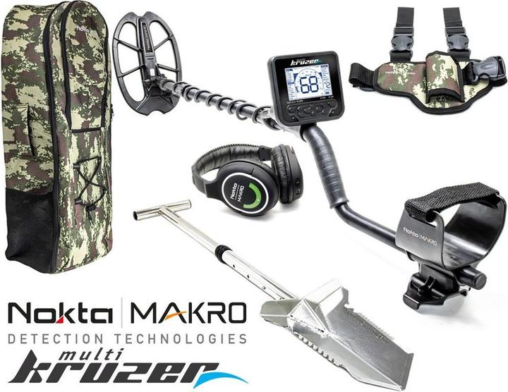 Actual product image Nokta Makro Multi-Kruzer + Backpack + Premium Spades + Leg Holster