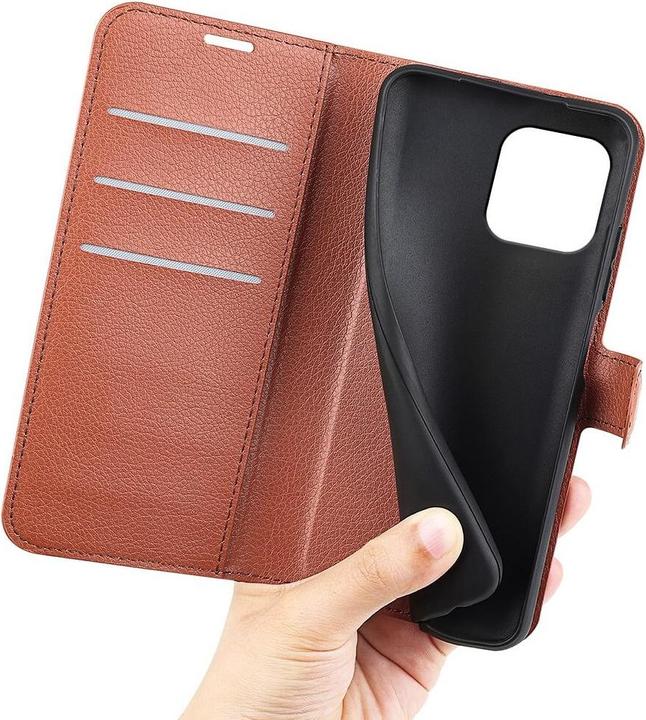 Image du produit Cover-Discount iPhone 15 Plus - Étui en cuir marron (Apple iPhone 15 Plus)