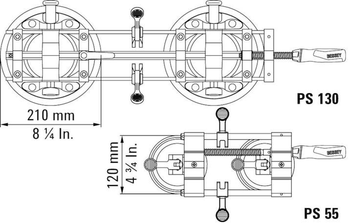 Image du produit Bessey Pince à plaque, grande et robuste PS130 PS (130 mm)