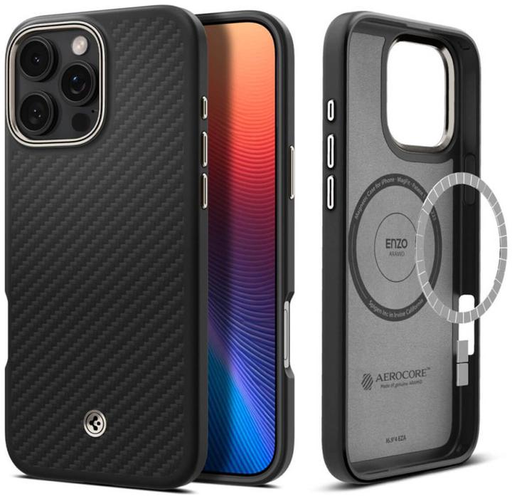 Actual product image Spigen Enzo Aramid Mag (Apple iPhone 16 Pro)