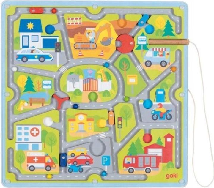 Immagine prodotto Goki Magnetlabyrinth Kleine Stadt (Francese, Tedesco, Inglese, Italiano)