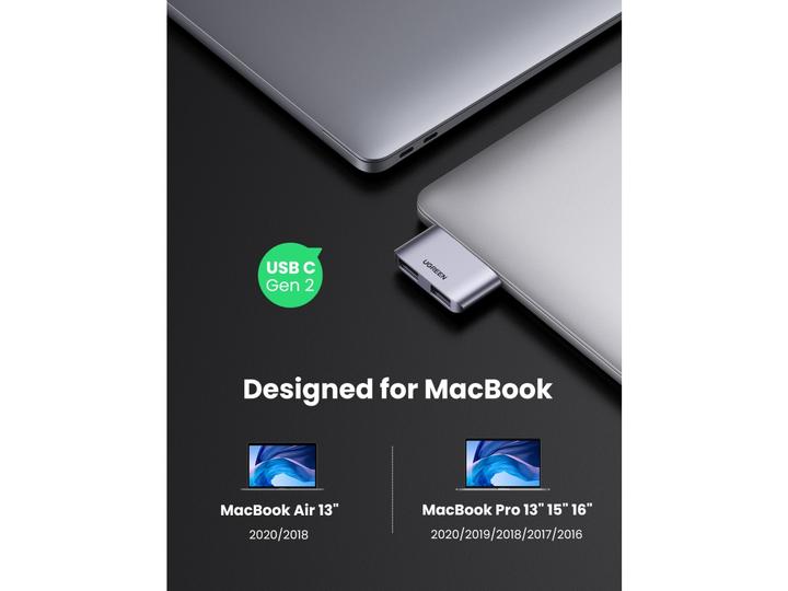 Image du produit Ugreen Adaptateur USB-C 3.1 Gen2 vers USB 3.1 Mini Hub (USB-C)