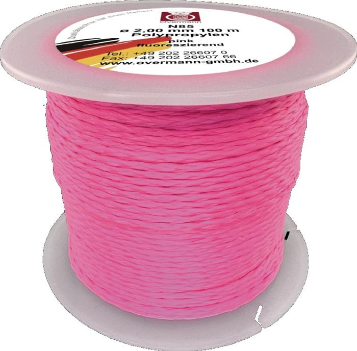 Produktbild HP Autozubehör Pflastererschnur Länge 100 m Ø 2 mm 60 kg Polypropylen pink (100 m)