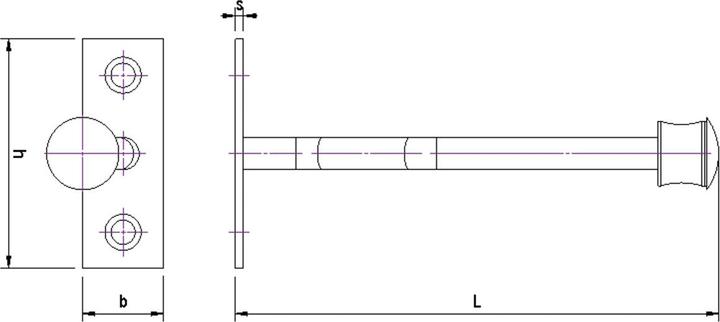 Actual product image Charmag Wall door and window buffers (1 Piece, 12 x 6 x 2 cm)