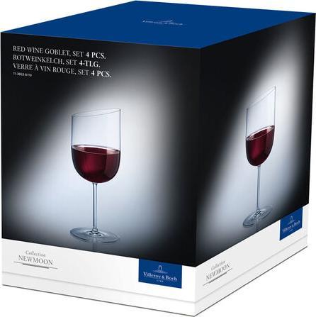 Actual product image Villeroy & Boch Red wine goblet, set of 4 NewMoon (30 cl, 4 Glasses, Red wine glasses)