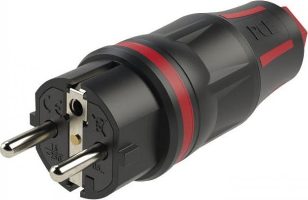 PCE Rubber Schuko Connector Male