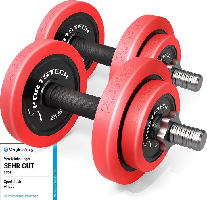 Actual product image Sportstech AH300 (4 x 2.5 kg, 4 x 1.25 kg)
