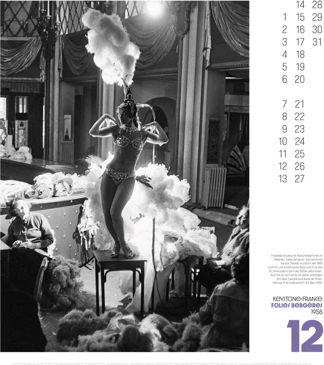 Actual product image Paris, mon amour Kalender 2026 (48 x 54 cm, Hardcover, German)