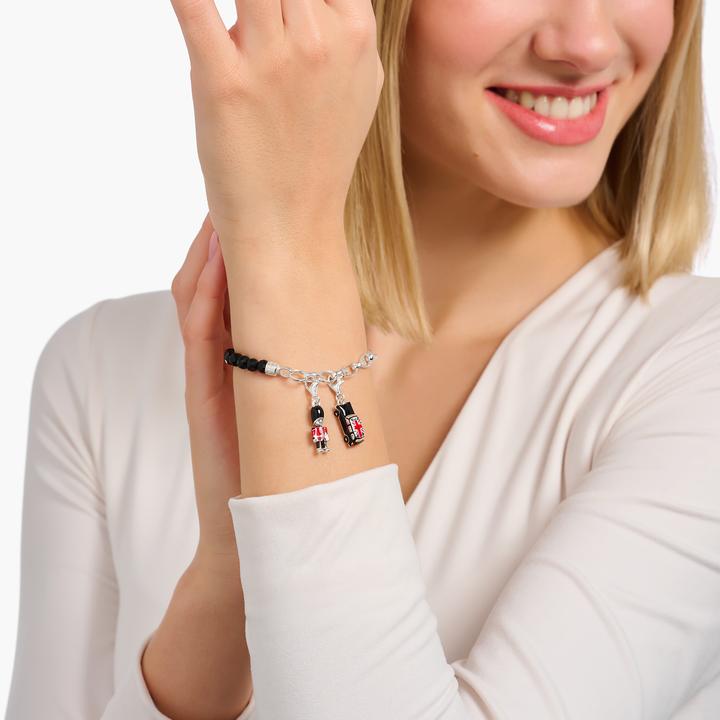 Produktbild Thomas Sabo Charm-Anhänger London Taxi mit Union Jack Silber (925er Silber, Emaille)