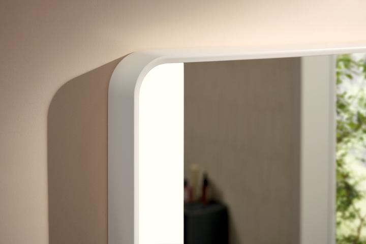 Produktbild hansgrohe Xarita Lite Q Spiegel, seitliche LED-Belechtung, 800x30x700mm, Wandschalter