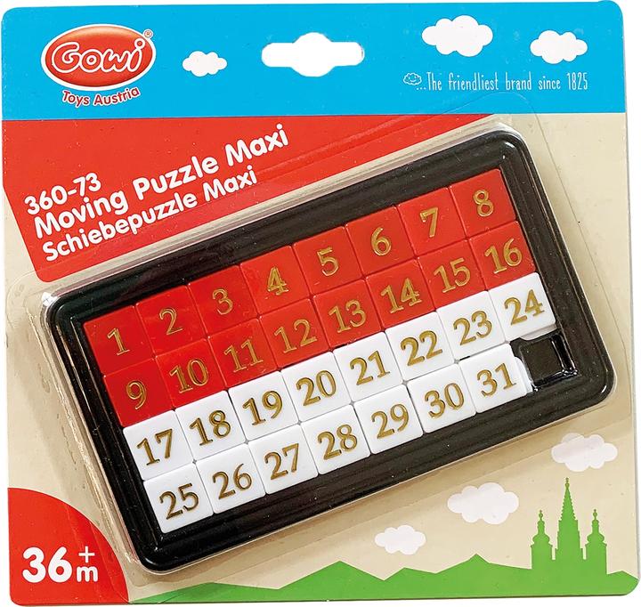 Actual product image Gowi Number-shifting puzzle (31 pieces)