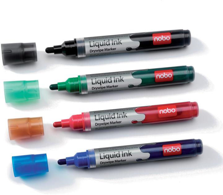Produktbild Nobo Liquid Ink Boardmarker (Mehrfarbig, 3 mm, 6 x)