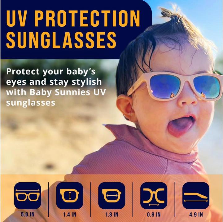 Actual product image Baby Sunnies Baby-Sonnenbrille mit Band Schwarz