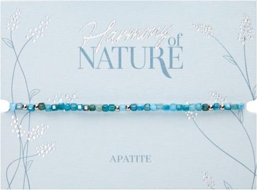 Actual product image HCA Armband - "Harmony of nature" - Apatit - Edelstahl (17 cm, Gemstone combined with stainless steel spheres)