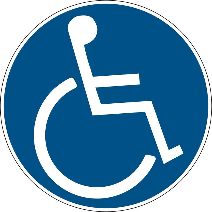 Actual product image Brady PIC 1216-DIA 200-B7525, Mandatory signs - wheelchair users