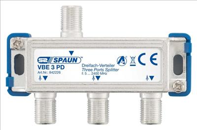 Actual product image 3-way distributor R-TV (Terminal strips)