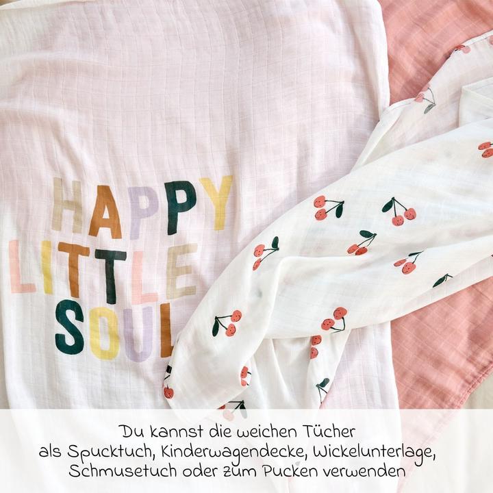 Produktbild Lässig Mullwindeln & Mulltücher Mulltuch 3er Pack Heavenly Soft Swaddle L (80 cm, 80 cm)