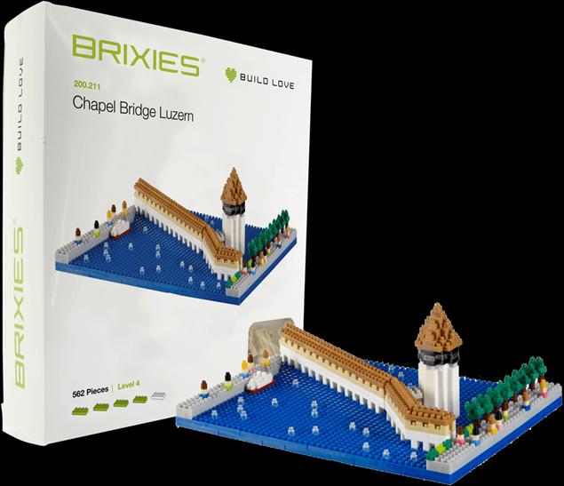 Produktbild Brixies Mini-Bauklötze Kapellbrücke Luzern