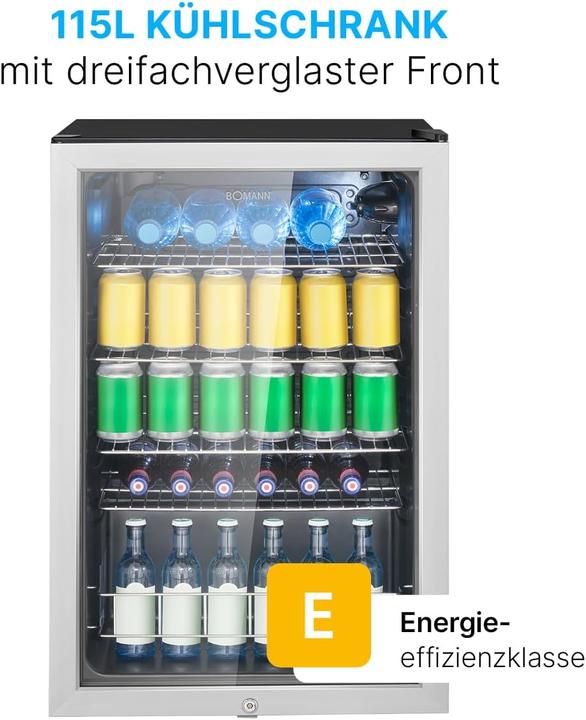 Produktbild Bomann BOMA Glastürkühlschrank (115 l)