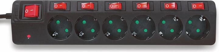 Image du produit LogiLink Barre d'alimentation (6 x, CEE 7/3, 1.50 m)