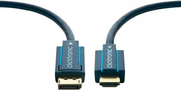 Produktbild clicktronic DisplayPort/HDMI Adapterkabel (10 m, HDMI, DisplayPort)