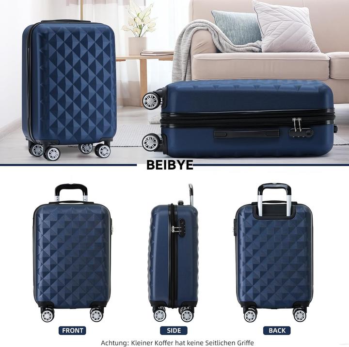 Produktbild Beibye Zwillingsrollen Hartschalen-Trolley 2066 (45 l, Handgepäck (bis 50l))