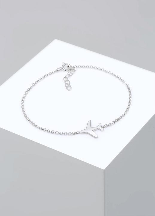 Produktbild Elli Erbskette mit Flugzeug-Anhänger (16 cm, Sterling Silber)