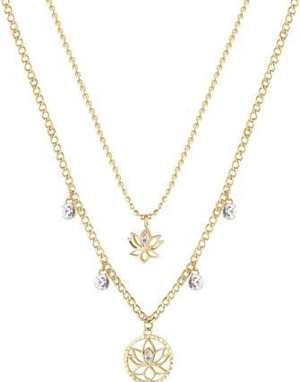 Actual product image Brosway Charming gold plated necklace Lotus flower Chakra BHKN065
