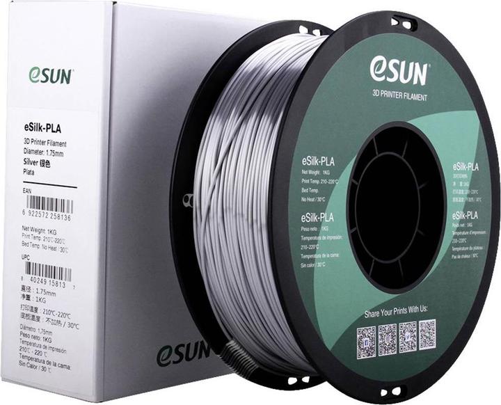 Image du produit eSUN eSilk-PLA (PLA, 1.75 mm, 1000 g, Argent)