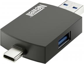 Produktbild Newell memory card reader Hub OTG 3in1 (USB-C, USB)